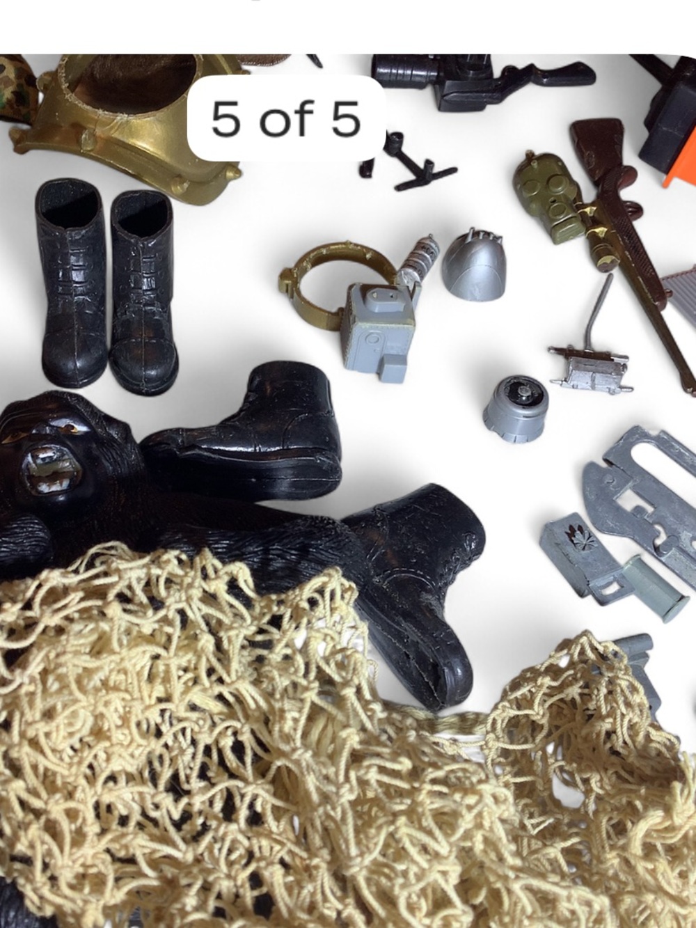 LARGE LOT 60’s~70’s GI Joe: Head Appendages Accessories JUNGLE~DIVING~CLOTHES - Picture 9 of 10